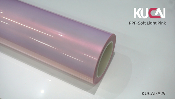 Película protetora de tintas TPU de cor rosa-escura suave PPF para carroceria de automóveis KUCAI Manufacture