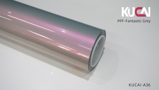 TPU PPF Película de Proteção de Pintura de Veículo Fantástica Cor Cinzenta Anti-Razos Auto-Cura