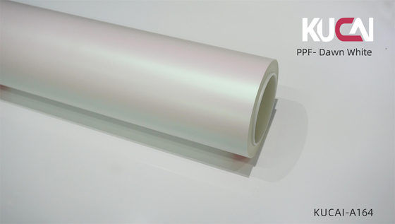 5ftx49ft Matte Paint Protective Film Dawn Branco Cor, TPU Automotive PPF
