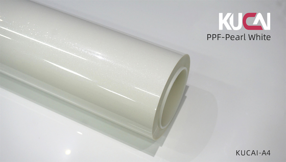 Película de Proteção de Pintura Branca de Pérola TPU Cor PPF 7.5 Mil Espessura Embalagem para automóveis